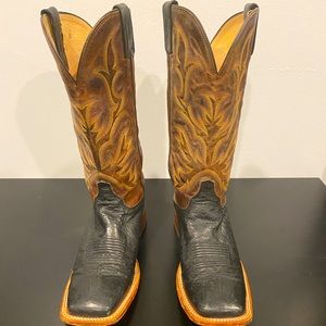 Justin Smooth Quill Ostrich Boots